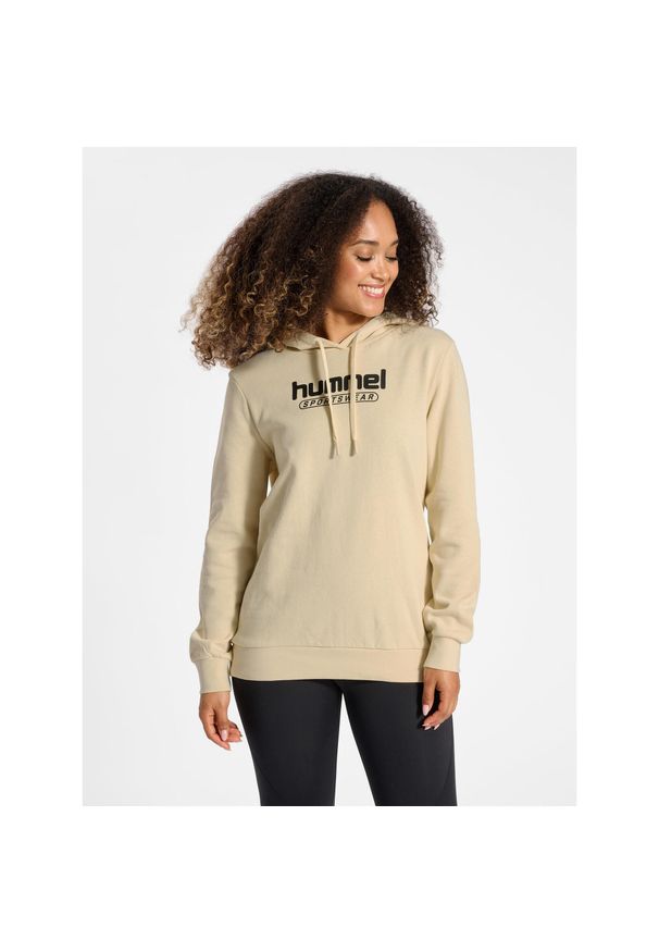 Sweat bluza z kapturem dla kobiet Hummel Booster. Typ kołnierza: kaptur. Kolor: beżowy. Sport: fitness