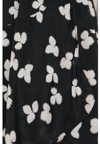 The Kooples Spódnica z domieszką jedwabiu kolor czarny mini rozkloszowana. Stan: podwyższony. Kolor: czarny. Materiał: jedwab #4