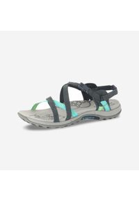 Merrell - Sandały turystyczne Jacardia damskie. Zapięcie: klamry. Kolor: wielokolorowy, niebieski, szary. Materiał: kauczuk, skóra