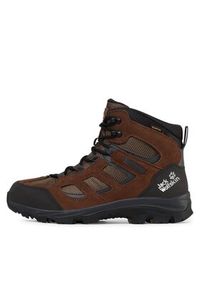 Jack Wolfskin Trekkingi Vojo 3 Texapore Mid M 4042461 Brązowy. Kolor: brązowy. Materiał: welur, skóra. Sport: turystyka piesza