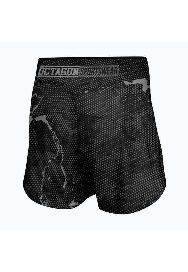 OCTAGON - Spodenki treningowe męskie Octagon Marble Camo MMA. Kolor: szary