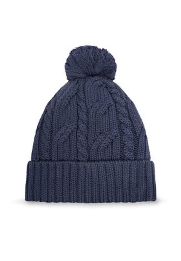 Jack Wolfskin Czapka Pompom 1905092 Granatowy. Kolor: niebieski. Materiał: wełna, materiał