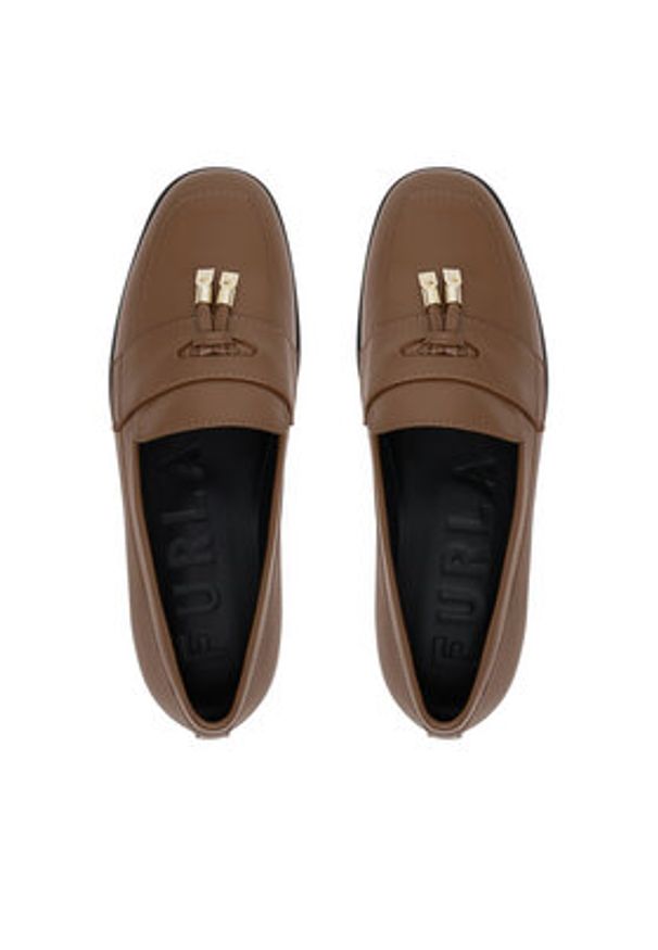 Furla Loafersy Goccia YJ80GCC-X30000-RY000-1-007-20-AL-3900 S Brązowy. Kolor: brązowy. Materiał: skóra