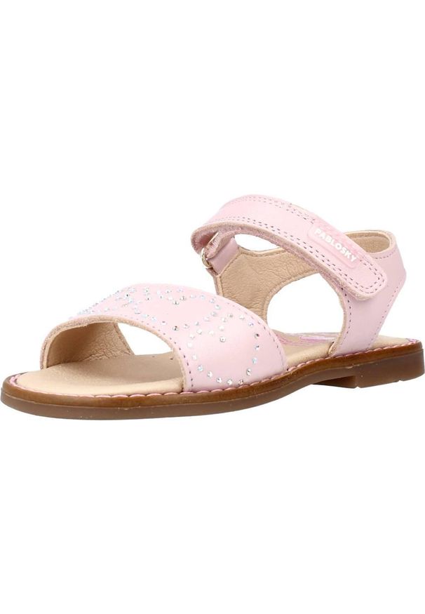 Pablosky - Sandały PABLOSKY 095478 Rose. Kolor: różowy. Materiał: tkanina, skóra
