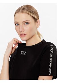 EA7 Emporio Armani T-Shirt 3RTT14 TJFKZ 0200 Czarny Regular Fit. Kolor: czarny. Materiał: bawełna