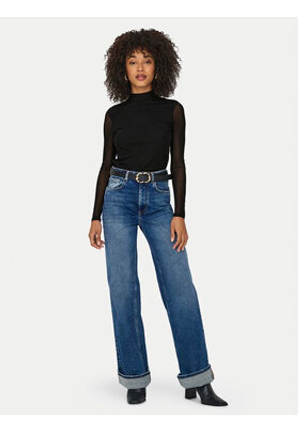 only - ONLY Bluzka Erica 15141298 Czarny Regular Fit. Kolor: czarny. Materiał: syntetyk