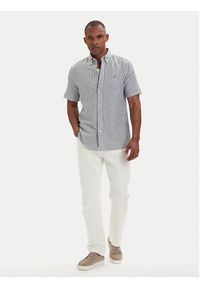 TOMMY HILFIGER - Tommy Hilfiger Koszula MW0MW42449 Niebieski Regular Fit. Kolor: niebieski. Materiał: bawełna #4