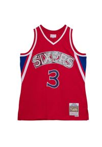 Mitchell & Ness - Jersey Philadelphia 76ers NBA 75Th Anni Swingman 1996 Allen Iverson. Kolor: czerwony. Materiał: jersey. Sport: koszykówka #1