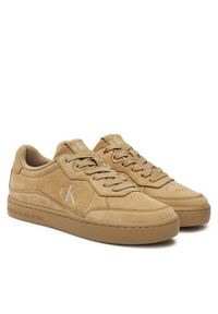 Calvin Klein Jeans Sneakersy Classic Cupsole Wave Mg Cs YM0YM01256 Beżowy. Kolor: beżowy. Materiał: skóra #5