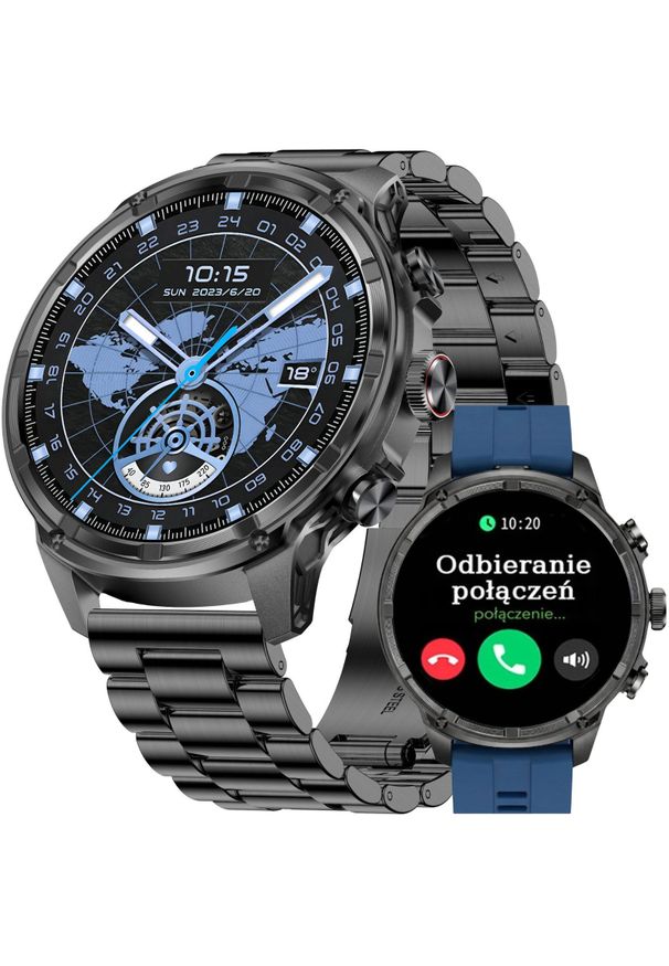 Smartwatch JG Smart SMARTWATCH męski GRAVITY POŁĄCZENIA SMS PULS POMIAR STRESU. Rodzaj zegarka: smartwatch