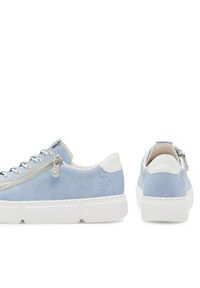 Rieker Sneakersy N5952-10 Niebieski. Kolor: niebieski. Materiał: skóra #7