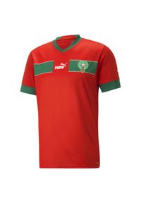 Puma - Męska replika koszulki domowej Maroko 22/23 PUMA Red Power Green. Kolor: czerwony, zielony, wielokolorowy. Sezon: lato #1