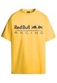 Pepe Jeans T-Shirt Red Bull Racing Logo Print 2025 Żółty Regular Fit. Kolor: żółty. Materiał: bawełna. Wzór: nadruk