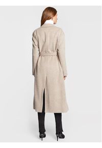 Calvin Klein Płaszcz wełniany Wrap K20K204951 Szary Regular Fit. Kolor: szary. Materiał: wełna #4