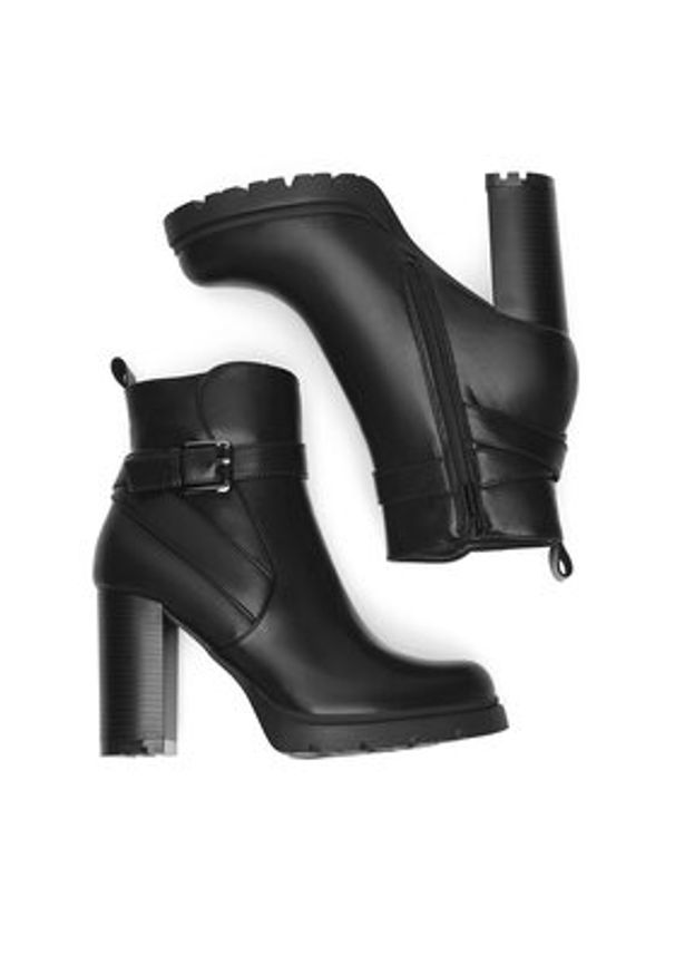 Clara Barson Botki WS5881-26 Czarny. Kolor: czarny. Materiał: skóra