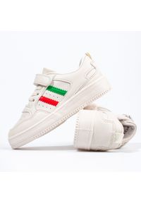 SHELOVET - Sneakersy dziecięce Shelovet białe z paskami. Zapięcie: pasek. Kolor: biały #2