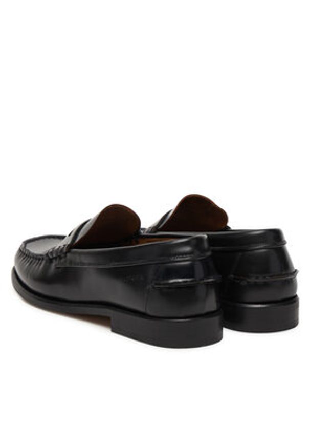 TOMMY HILFIGER - Tommy Hilfiger Mokasyny Hilfiger Penny Patent Lth Loafer FM0FM05687 Granatowy. Kolor: niebieski. Materiał: skóra
