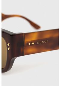 Gucci okulary przeciwsłoneczne męskie kolor brązowy. Kolor: brązowy #2