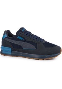 Puma - Męskie buty sportowe sneakersy granatowe PUMA GRAVITON. Kolor: niebieski