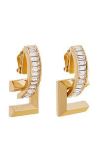 Elisabetta Franchi Klipsy OR-16K-52E2-V290 Złoty. Materiał: metalowe. Kolor: złoty