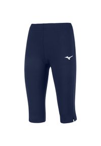 Legginsy damskie Mizuno High-Kyu Capri. Kolor: niebieski. Sport: fitness #1