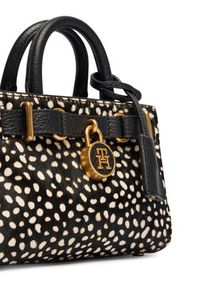 TOMMY HILFIGER - Tommy Hilfiger Torebka American Icon Micro Tote Deer Le AW0AW18168 Czarny. Kolor: czarny. Materiał: skórzane #5