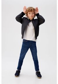 Mango Kids - Jeansy dziecięce Comfy 110-164 cm. Kolor: morski. Materiał: jeans #4