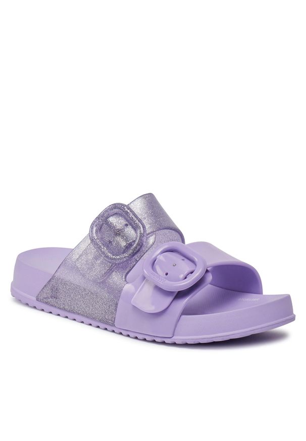 melissa - Klapki Melissa Mini Melissa Cozy Slide Inf 35685 Lilac/Glitter AV386. Kolor: fioletowy