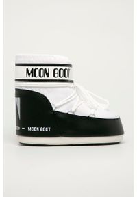 Moon Boot - Śniegowce Classic Low 140934.M.B.CLASSIC-PINK. Nosek buta: okrągły. Zapięcie: sznurówki. Kolor: biały