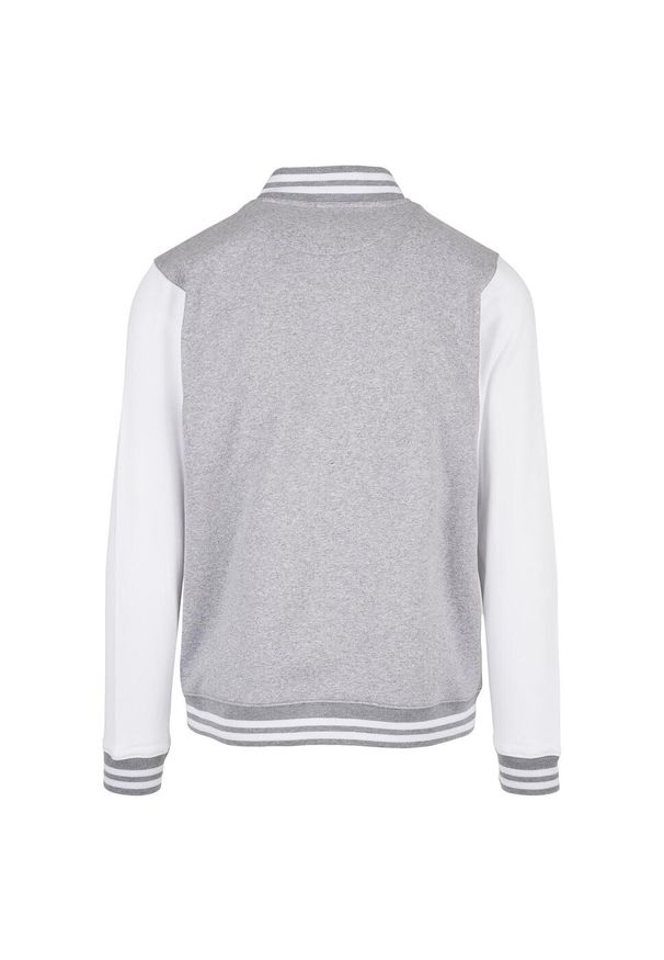 BUILD YOUR BRAND - Męska Kurtka Basic Varsity. Kolor: biały, wielokolorowy, fioletowy, szary
