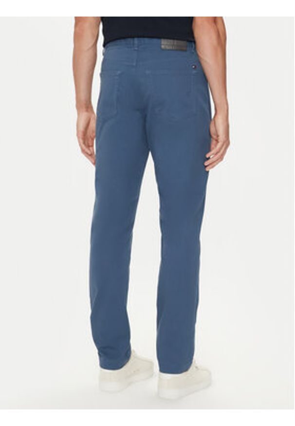 TOMMY HILFIGER - Tommy Hilfiger Spodnie materiałowe Denton MW0MW36429 Niebieski Straight Fit. Kolor: niebieski. Materiał: bawełna