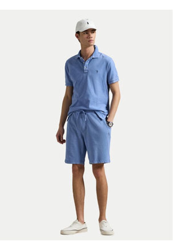 Polo Ralph Lauren Szorty sportowe 710704271022 Niebieski Regular Fit. Kolor: niebieski. Materiał: bawełna. Styl: sportowy