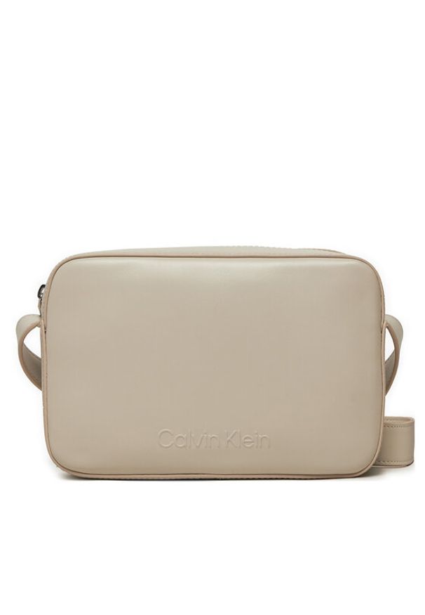 Calvin Klein Torebka K60K612555 Écru. Materiał: skórzane