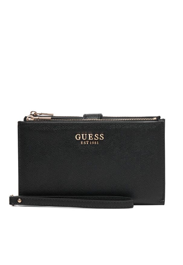 Guess Portfel 183405 Czarny. Kolor: czarny