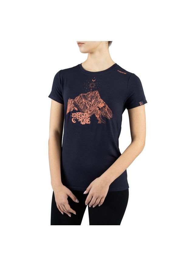 T-shirt damski Viking Bamboo Hopi Lady. Kolor: niebieski