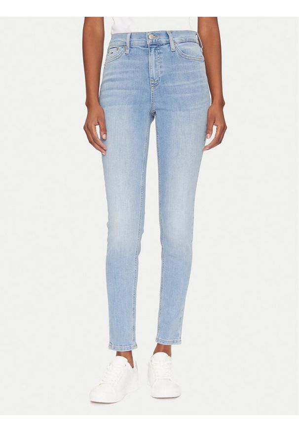 Tommy Jeans Jeansy Nora DW0DW20651 Niebieski Skinny Fit. Kolor: niebieski