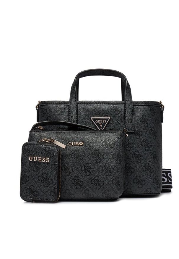 Guess Torebka Latona (SG) Mini-Bags HWSG92 11750 Czarny. Kolor: czarny. Materiał: skórzane