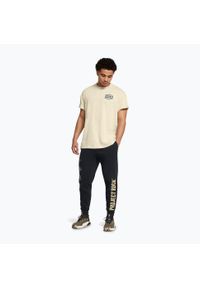 Koszulka męska Under Armour Project Rock Heavyweight Tools Of The Trade. Kolor: beżowy. Sport: fitness #2