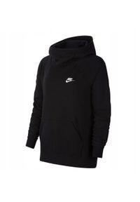 Nike - Bluza Z Kapturem Damska Essentials. Typ kołnierza: kaptur. Kolor: czarny