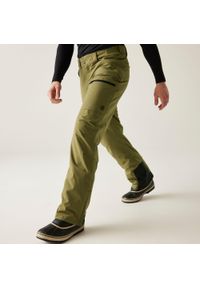 DARE 2B - Spodnie narciarskie męskie z membraną Baseplate II Dare 2b. Kolor: zielony. Materiał: tkanina. Sezon: zima. Sport: narciarstwo #1