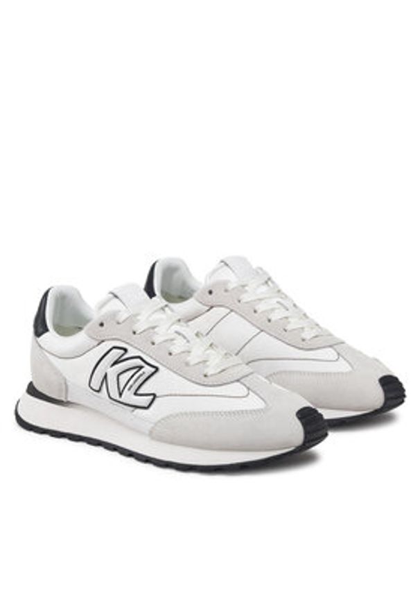 Karl Lagerfeld - KARL LAGERFELD Sneakersy Kairo KL51124 Biały. Kolor: biały. Materiał: materiał