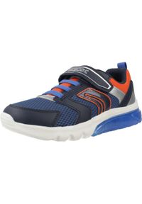 Geox - Buty GEOX J CIBERDRON BOY Niebieski. Kolor: niebieski. Materiał: syntetyk, tkanina. Sport: turystyka piesza