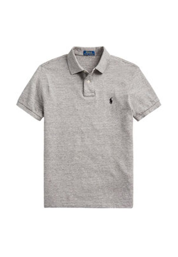Polo Ralph Lauren Polo 710548797011 Szary Slim Fit. Typ kołnierza: polo. Kolor: szary. Materiał: bawełna