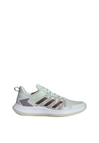 Buty do tenisa unisex Adidas Defiant Speed. Kolor: żółty, wielokolorowy, zielony, biały. Materiał: materiał. Sport: tenis