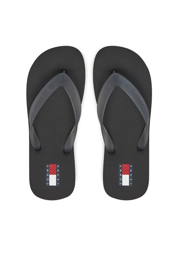 Tommy Jeans Japonki Tjw Logo Flip Flop EN0EN02447 Czarny. Kolor: czarny