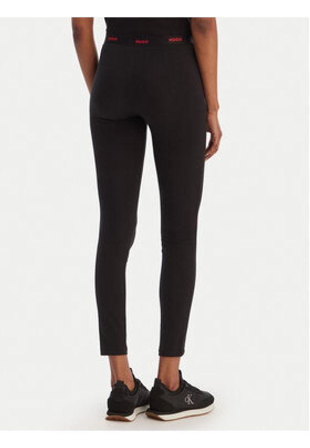 Hugo - HUGO Legginsy 50556812 Czarny Slim Fit. Kolor: czarny. Materiał: bawełna