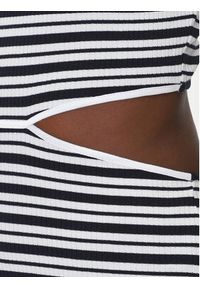 EA7 Emporio Armani Sukienka dzianinowa 7W000301 AF12654 FB101 Biały. Kolor: czarny. Materiał: wiskoza #3