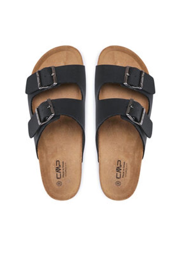 CMP Klapki Eco Thalitha Slipper 3Q91017 Czarny. Kolor: czarny. Materiał: skóra
