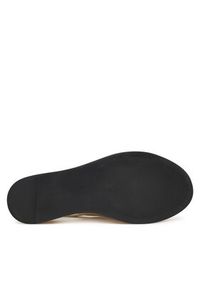 TOMMY HILFIGER - Tommy Hilfiger Sandały Th Logo Hw Padded Leather Sandal FW0FW08808 Beżowy. Kolor: beżowy. Materiał: skóra #5