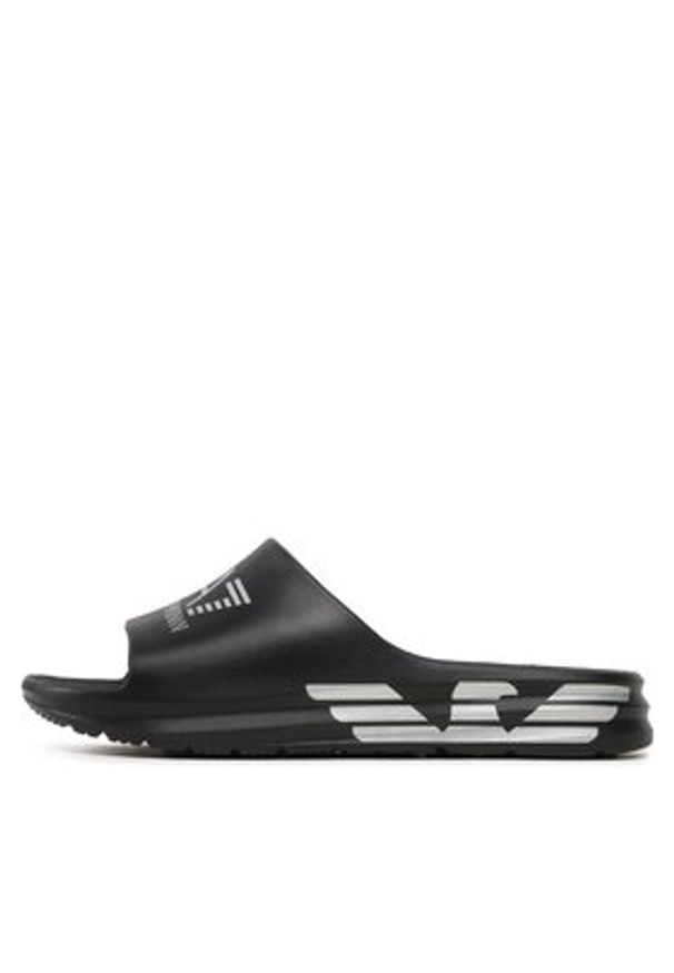 EA7 Emporio Armani Klapki XBP008 XK337 N763 Czarny. Kolor: czarny. Materiał: syntetyk